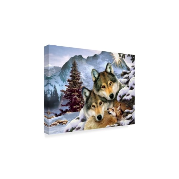 Howard Robinson 'Wolf Family' Canvas Art,24x32